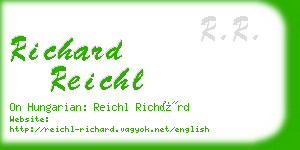 richard reichl business card